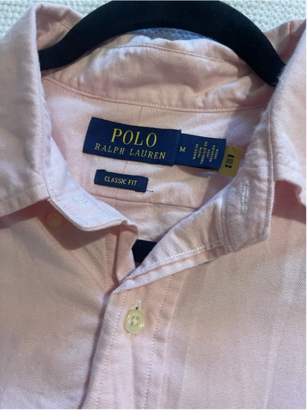 Polo Ralph Lauren Preppy Cotton Oxford Pink Shirt Classic Fit 100% Cotton